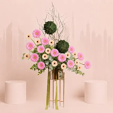 Majlis Luxe Dubai Flowers: Gerberas Flower Bouquets