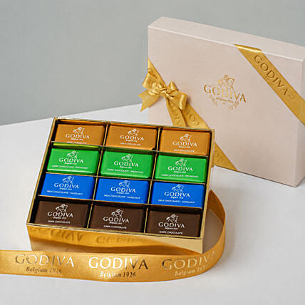 Box Of Delectable Godiva Chocolates 24 Pcs: Dark Chocolates