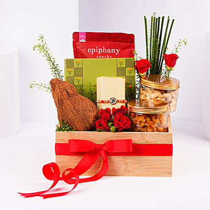 Om Rakhi Dry Fruits And Treats Hamper: Raksha Bandhan Gift Hampers