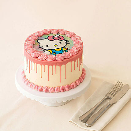 Hello Kitty Design Cake 1 Kg: Hello Kitty Cake