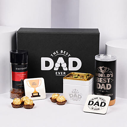 Worlds Best Dad Gourmet Gift Set: Fathers Day Gift Hampers