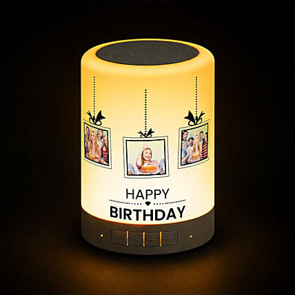 Personalized Birthday Photo Speaker Lamp: Personalised Gifts