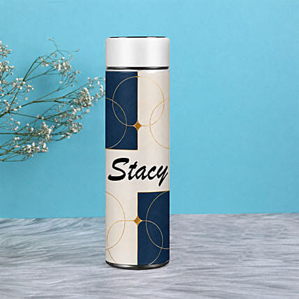 Custom Name Smart Pattern Bottle: Drinkware Gifts