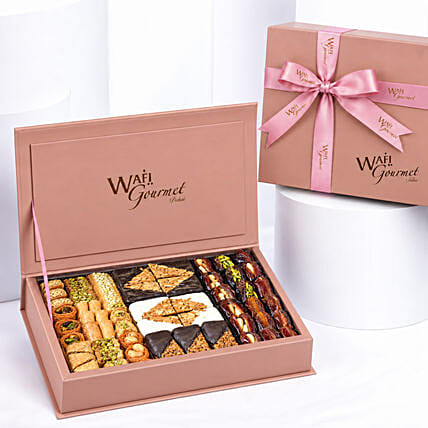 Mixed Sweets and Dates Box By Wafi: Arabic Sweets