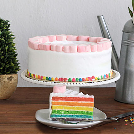 Yummy Rainbow Cake:  Cake Delivery