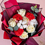 Carnations And Roses Bouquet With Jo Malone Perfume