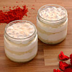 Elegant Vanilla Cream Cake Jar Set of 2