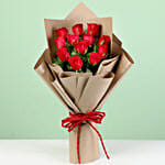 Enigmatic 12 Red Roses Bouquet