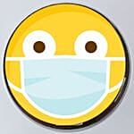 Shocked Mask Emoji Chocolate Cake Half Kg