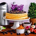 Tempting Blueberry Peanut Crepe Cake