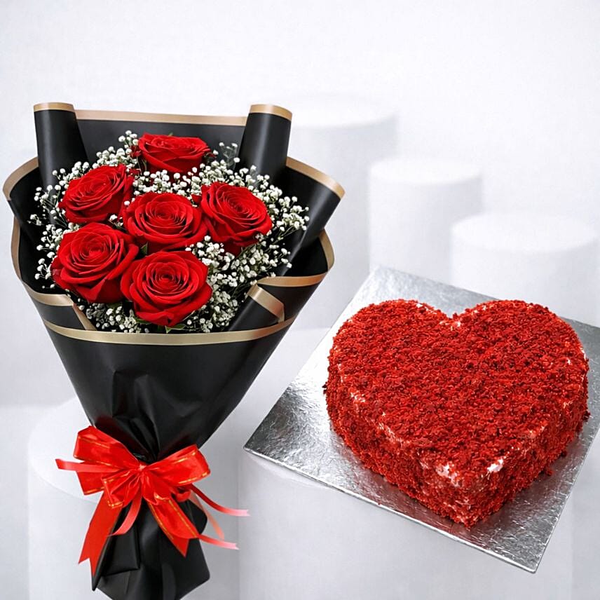 Forever Love Red Roses and Red Velvet cake: ارسل بكج هدايا الى عمان