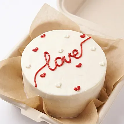 Classic Love Message Cream Cake: Send Gifts to Oman