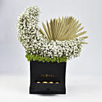 Moon Shape Flowers And Chocolates Box