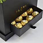 Moon Shape Flowers And Chocolates Box
