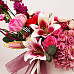 Pink Butterfly Floral Box Arrangement