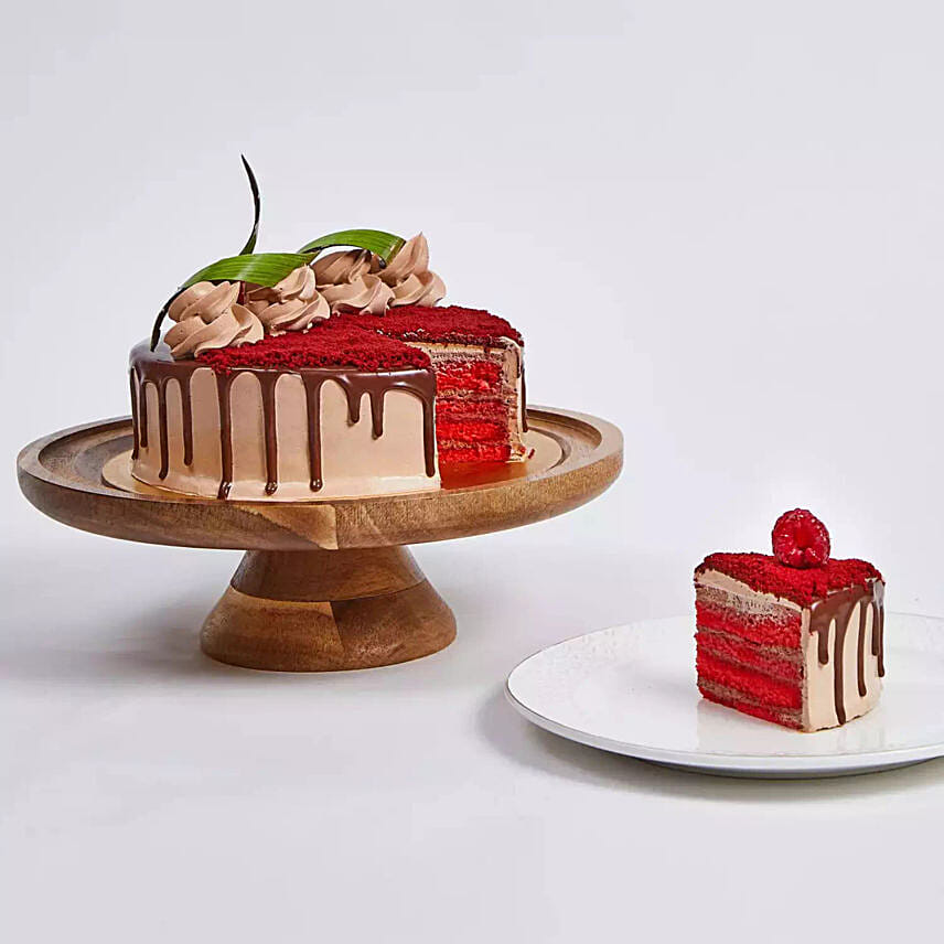Choco Velvet Cake: Send Anniversary Cake To Qatar 