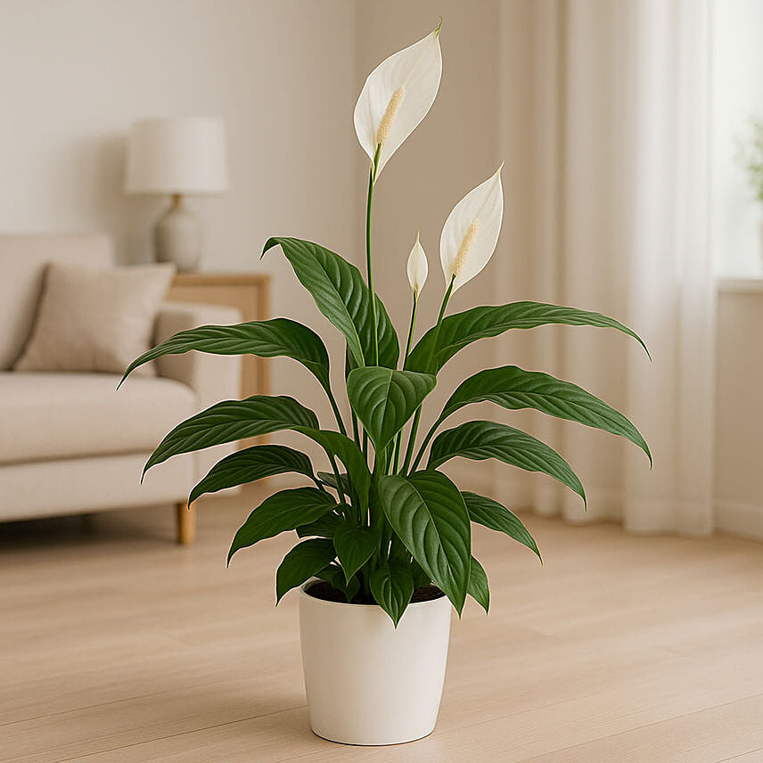 Classic Peace Lily Houseplant: Plants Delivery in Qatar