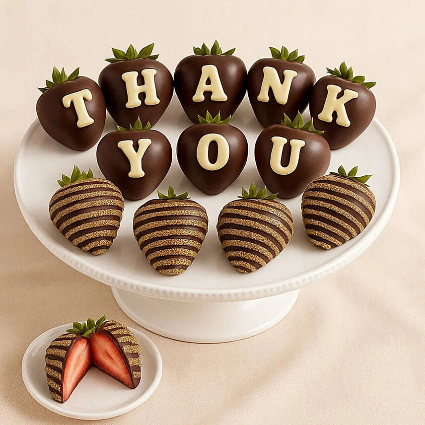 Thank You Gift | Chocolate Covered Strawberries: Send Chocolates To Qatar