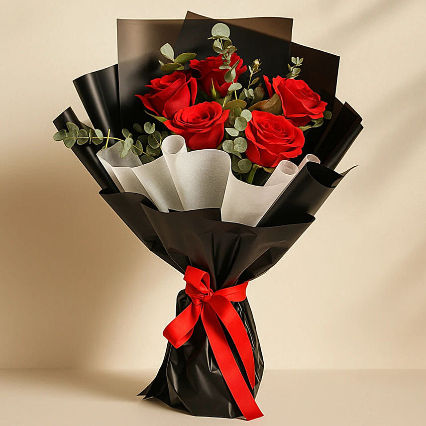 Beautiful Red Rose Bouquet: 
