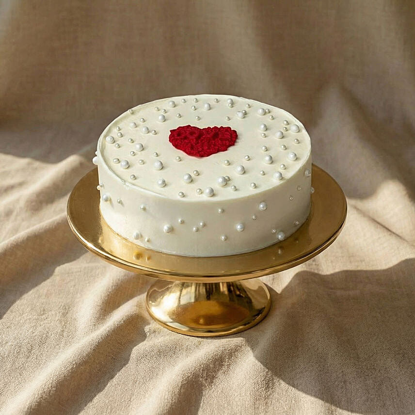 Pure Heart Valentine Cake: Send Valentine's Day Gifts to Qatar