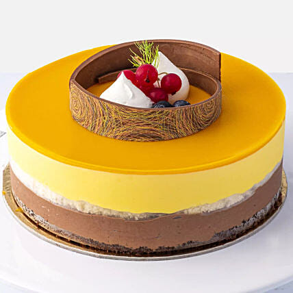 كيك المانغو: أرسل كيك الذكرى السنوية إلى قطر