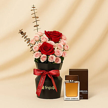 Luxurious Floral and Fragrance Gift Set: Send Gifts for Him To Qatar