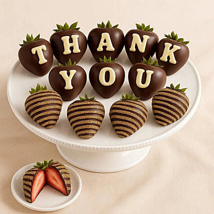 Thank You Gift | Chocolate Covered Strawberries: Send Chocolates To Qatar