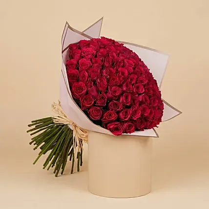 Infinite Love | The Grand Red Roses Elegance: Send Valentine's Day Gifts to Qatar