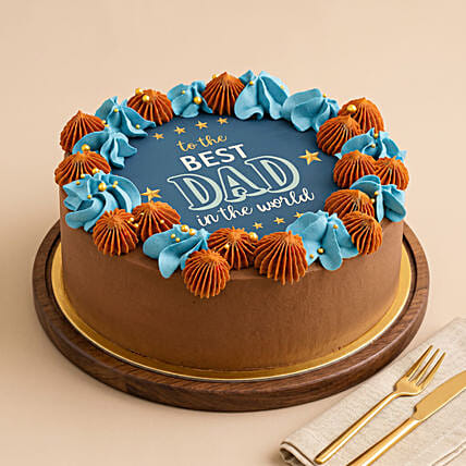 My Best Dad Chocolate Cake for Father's Day: 