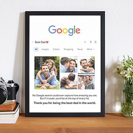 Amazing Father Photo Frame: 