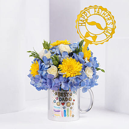 Best Dad Bloom Mug: Fathers Day Gifts to Qatar