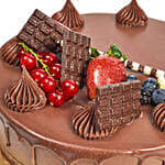 1 Kg Chocolate Cake With Birthday Flower Arrangement