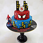 2 Tier Spiderman Cake
