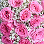 25 Pink Roses Bouquet