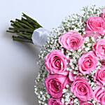 25 Pink Roses Bouquet