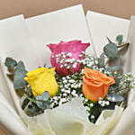 3 Mix Rose Hand Bouquet