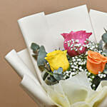 3 Mix Rose Hand Bouquet