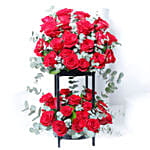 30 Red Roses Stand Arrangements