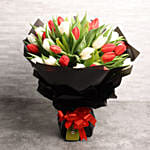 40 Tulips Hand Bouquet