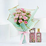Baby Rose Bouquet With Gucci Flora