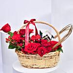 Basket of Flowers and Branded Chocolates