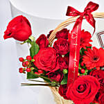 Basket of Flowers and Branded Chocolates