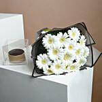 Beautiful Gerberas Bouquet with Cake