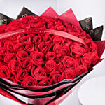 Beautiful Love Bouquet of 100 Roses