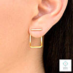 Beautiful Minimal Silver Earrings Silver Color