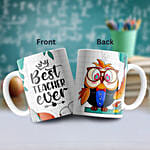 Best Teacher Ever Pre Printed Mug