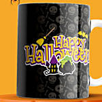 Black Theme Happy Halloween Mug