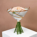 Bouquet of 20 Attractive Peach Roses