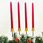 Christmas Center Table Arrangement with Candles