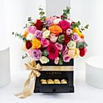 Colorful Blooms n Chocolate Box